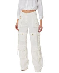 Elisabetta Franchi - Cargo jeans mit schnürung,tapered trousers - Lyst