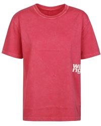 T By Alexander Wang - Camiseta cherry puff logo - Lyst