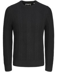 Jack & Jones - Klassieke Crewneck Gebreide Trui - Lyst