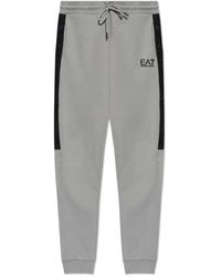 EA7 - Pantaloni della tuta con logo - Lyst