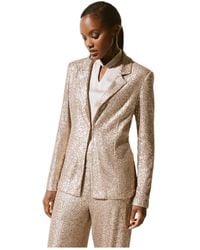Joseph Ribkoff - Jassen ,Geel ,Leer Stijlvolle Blazer - Lyst