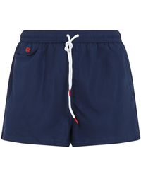 Kiton - Badmode ,Blauw ,Polyester Badmode - Lyst