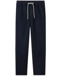 A.P.C. - Marineblaue vincent hose mit kordel - Lyst