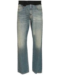 MM6 by Maison Margiela - Straight Jeans - Lyst