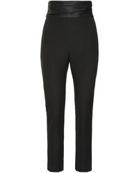 KHAITE - Viscose Blend Broek Met Achterzakken - Lyst