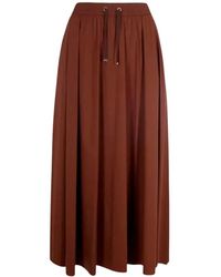 Herno - Rokken ,Bruin ,Nylon Lichte Nylon Stretch Rok - Lyst