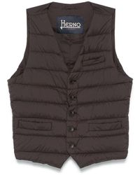 Herno - V-Neck Down Gilet - Lyst