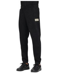 EA7 - Sportieve Zwarte Broek - Lyst
