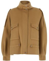 Pinko - 'Crostino' Jacket With Collar With Buttons And Front Pocke - Lyst