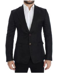 Dolce & Gabbana - Silk slim fit blazer - Lyst