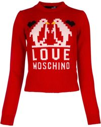 Love Moschino - Round-Neck Knitwear - Lyst