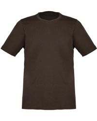Gran Sasso - Vintage braunes t-shirt mit seitenschlitzen - Lyst