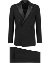 Tagliatore - Kostuums ,Zwart ,Wol Diona Double-Breasted Pak - Lyst