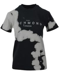 John Richmond - Mutiges logo kurzarm t-shirt - Lyst