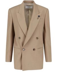 Lardini - Cameron Double-Breasted Blazer - Lyst