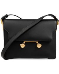 Marni - Tassen ,Zwart ,Leer Trunkaroo Schoudertas - Lyst