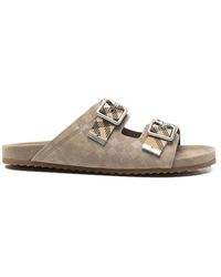 Burberry - Neutrals Sandals - Lyst