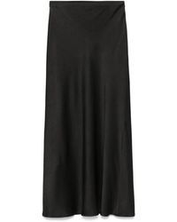 Antonelli - Ausgestellter saum schwarzer rock - Lyst