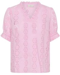 Kaffe - Overhemden ,Roze ,Blouses - Lyst