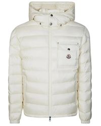 Moncler - Jassen ,Wit ,Nylon Verith Korte Donsjas Met Capuchon - Lyst