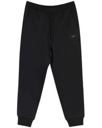 Y-3 - Zwarte Katoenen Casual Manchetbroek - Lyst