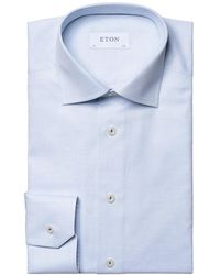 Eton - Leichtes blaues hemd, einfach bügeln - Lyst