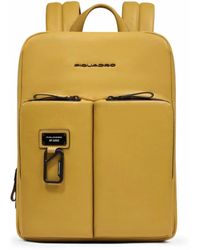 Piquadro - Schmaler Laptop-Rucksack Mit Ipad-Fach, Stoßfest Ausgepolstert Und Rfid-Geschützt - Lyst