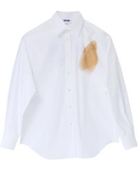Moschino - Overhemden ,Wit ,Too Much Iron Camicia - Lyst