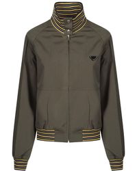 Prada - Jassen ,Groen ,Katoen Poplin Bomberjack - Lyst