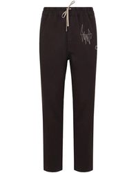 Rick Owens - Broeken ,Grijs ,Katoen Cotton Jogger Pants - Lyst