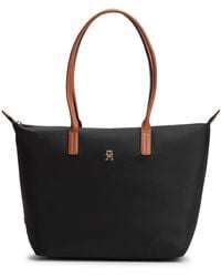 Tommy Hilfiger - Popette Noir Schultertasche - Lyst