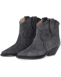 Isabel Marant - Kurze Cowboy-Stiefel Mit Kubanischem Absatz - Lyst