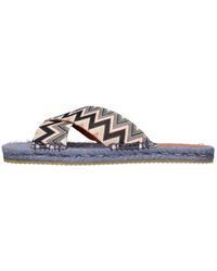 Missoni - Schoenen ,Veelkleurig ,Leer Sandalen Multi Kleur - Lyst