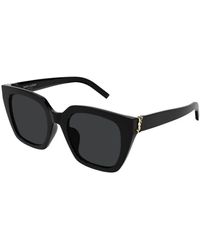 Saint Laurent - Mutige cat eye sonnenbrille in schwarz - Lyst