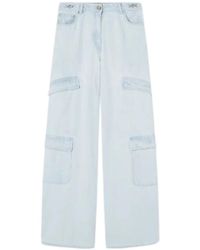 Versace - Jeans azul pantalones denim elegantes - Lyst