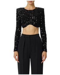 Elisabetta Franchi - Long Sleeve Tops - Lyst