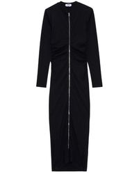 MSGM - Kleedjes ,Zwart ,Maxi-Jurk - Lyst