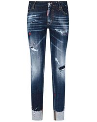 DSquared² Skinny Jeans - - Dames - Blauw