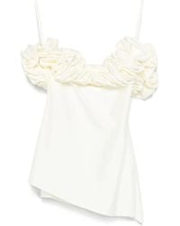 Coperni - Top Blanco Con Tirantes Y Aberturas Laterales, Mujer, Talla - Lyst