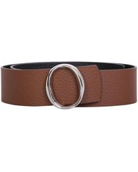 Orciani Liberty double leather belt - Marrone