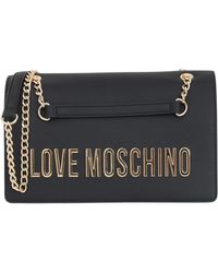 Love Moschino - Borsa a tracolla semplice con logo - Lyst