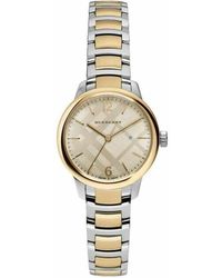 Burberry - Bu10118 Classic Swiss Made Two Tone Damenuhr - Lyst