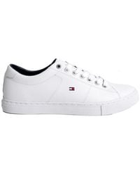 Tommy Hilfiger - Essential Leather Detail Vulcanised Trainers - Lyst
