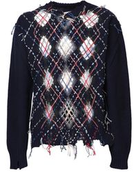 Maison Margiela - Round-Neck Knitwear - Lyst