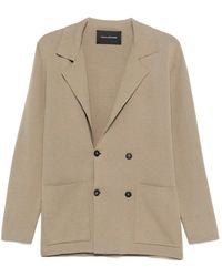 Tagliatore - Jassen ,Bruin ,Double-Breasted Blazer - Lyst