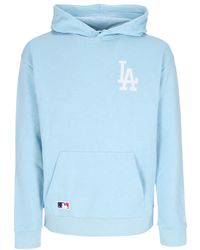 KTZ - Hoodies & Sweatvesten ,Blauw ,Katoen Dodgers Lichtgewicht Hoodie Blauw/Wit - Lyst