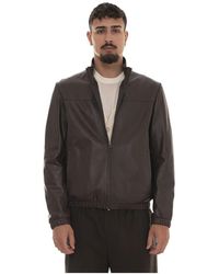 HUGO - Leather Jackets - Lyst