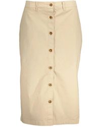 GANT - Midi Skirts - Lyst