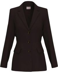 Marella - Jassen ,Bruin ,Leer Amico Blazer - Lyst