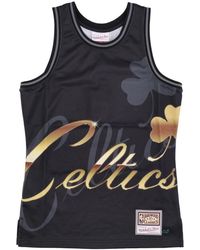 Mitchell & Ness - Fitness ,Zwart ,Polyester Boston Celtics Tank Top Hardwood Classics - Lyst